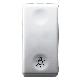 PULSANTE UNIPOLARE 250V ac - NA 10A - SIMBOLO LUCE - 1 MODULO - SYSTEM WHITE product photo Photo 01 2XS