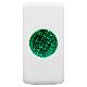 SPIA DI SEGNALAZIONE SINGOLA - 12/24/250V - VERDE - 1 MODULO - SYSTEM WHITE product photo Photo 01 2XS