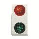 SPIA DI SEGNALAZIONE DOPPIA - 12/24V ac/dc - ROSSO/VERDE - 1 MODULO - SYSTEM WHITE product photo Photo 01 2XS