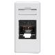 PRESA RJ45 - 4 COPPIE - CATEGORIA 6 - UTP - TOOLLESS - 1 MODULO - SYSTEM WHITE product photo Photo 01 2XS