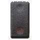 PULSANTE UNIPOLARE 250V ac - NC 10A - NEUTRO - SIMBOLO CERCHIO - 1 MODULO - SYSTEM BLACK product photo Photo 01 2XS