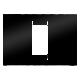 PLACCA VIRNA - IN TECNOPOLIMERO FINITURA LUCIDA - 1 POSTO - NERO TONER - SYSTEM product photo Photo 01 2XS