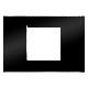 PLACCA VIRNA - IN TECNOPOLIMERO FINITURA LUCIDA - 2 POSTI - NERO TONER - SYSTEM product photo Photo 01 2XS