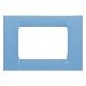 PLACCA VIRNA - IN TECNOPOLIMERO FINITURA LUCIDA - 3 POSTI - AZZURRO CIELO - SYSTEM product photo Photo 01 2XS