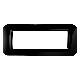 PLACCA TOP SYSTEM - IN TECNOPOLIMERO FINITURA LUCIDA - 6 POSTI - NERO TONER - SYSTEM product photo Photo 01 2XS