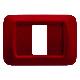 PLACCA TOP SYSTEM - IN TECNOPOLIMERO FINITURA LUCIDA - 1 POSTO - AMARANTO CLASSICO - SYSTEM product photo Photo 01 2XS