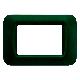 PLACCA TOP SYSTEM - IN TECNOPOLIMERO FINITURA LUCIDA - 3 POSTI - VERDE RACING - SYSTEM product photo Photo 01 2XS