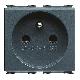 PRESA STANDARD FRANCESE 250V ac - 2P+T 16A - 2 MODULI - PLAYBUS product photo Photo 01 2XS