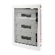 Quadro di distribuzione con pannelli finestrati e telaio estraibile - porta trasparente fumé - (18x3) 54 moduli ip40 product photo Photo 01 2XS
