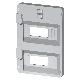 PANNELLO FRONTALE FINESTRATO 32 MODULI QUADRI 396X474 - GRIGIO RAL 7035 product photo Photo 01 2XS