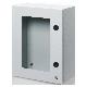 Quadro metallo porta munita di oblò in vetro temperato e serratura 405x650x200 - ip55 - grigio ral 7035 product photo Photo 01 2XS