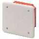 CASSETTA DI DERIVAZIONE E CONNESSIONE - PER PARETI IN MURATURA - DIMENSIONI 92X92X45 - COPERCHIO BIANCO RAL9016 product photo Photo 01 2XS