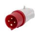 SPINA MOBILE DIRITTA PROTETTA - IP44 - 3P+T 16A 380-415V 50/60HZ 6H - CABLAGGIO A VITE product photo Photo 01 2XS