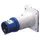 SPINA FISSA DA INCASSO DIRITTA - IP44 - 2P+T 16A 200-250V 50/60HZ - BLU - 6H - CABLAGGIO A VITE product photo Photo 01 2XS