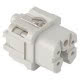 INSERTO FEMMINA - 21X21 - 4P+T 10A 230-400V/4kV/3 - CONNESSIONE A VITE - GRIGIO product photo Photo 01 2XS