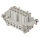 INSERTO FEMMINA - 57X27 - 10P+T 16A 500V/6kV/3 - CONNESSIONE A VITE - CON PIASTRINA - GRIGIO product photo Photo 01 2XS