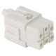 INSERTO FEMMINA - 21X21 - 5P+T 16A 230/400V/4kV/3 - CONNESSIONE A CRIMPARE - GRIGIO product photo Photo 01 2XS