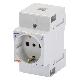 PRESA PER GUIDA DIN - STANDARD ITALIANO/TEDESCO -2P+T 10/16A - 2,5 MODULI product photo Photo 01 2XS