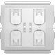 MODULO PULSANTIERA 4 COMANDI CONNESSA ECO - ZIGBEE - MONTAGGIO DA PARETE E INCASSO - CHORUSMART product photo Photo 01 2XS