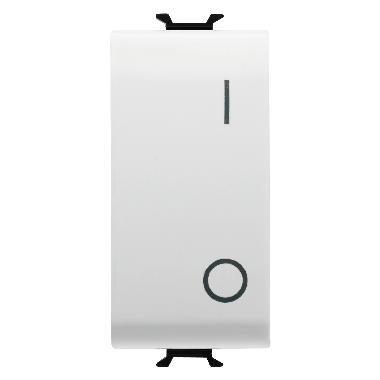 INTERRUTTORE BIPOLARE 250V ac - 16AX - NEUTRO - SIMBOLO 0/1 - 1 MODULO - BIANCO LUCIDO - CHORUSMART product photo Photo 01 3XL