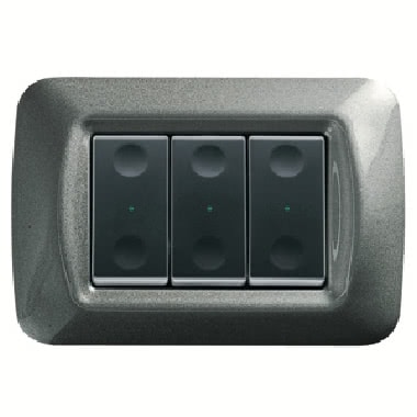 PULSANTIERA 3 CANALI + PLACCA TIT.S/B/T product photo Photo 01 3XL