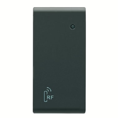 MODULO INGRESSO A RADIOFREQUENZA 230V ac - 2 CANALI - 1 MODULO - NERO - SYSTEM BLACK product photo Photo 01 3XL