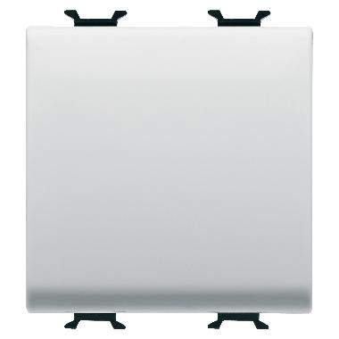 INTERRUTTORE UNIPOLARE 250V ac - 16AX - NEUTRO - 2 MODULI - BIANCO LUCIDO - CHORUSMART product photo Photo 01 3XL