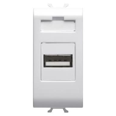 ADATTATORE USB - 1 MODULO - BIANCO - CHORUS product photo Photo 01 3XL