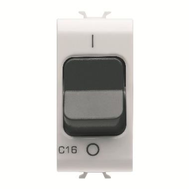 INTERRUTTORE AUTOMATICO MAGNETOTERMICO - CURVA C - 1P+N 16A 230Vac - 1 MODULO - BIANCO LUCIDO - CHORUSMART product photo Photo 01 3XL
