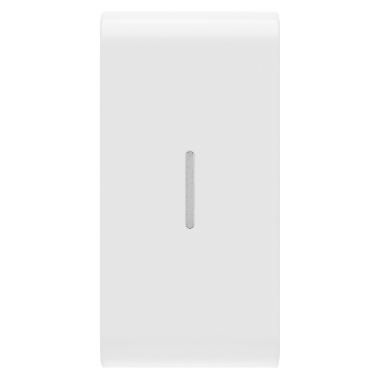 TASTO INTERCAMBIABILE PER COMANDI ASSIALI - CON DIFFUSORE - 1 MODULO - BIANCO LUCIDO - CHORUSMART product photo Photo 01 3XL