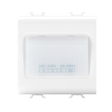 LAMPADA AUTONOMA DI EMERGENZA - 230Vac 50/60Hz 1h - 2 MODULI - BIANCO LUCIDO - CHORUSMART product photo Photo 01 3XL