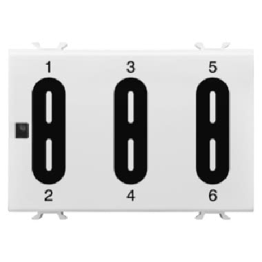 MODULO PULSANTIERA - EASY - TOUCH - 6 CANALI - 3 MODULI - CHORUS product photo Photo 01 3XL