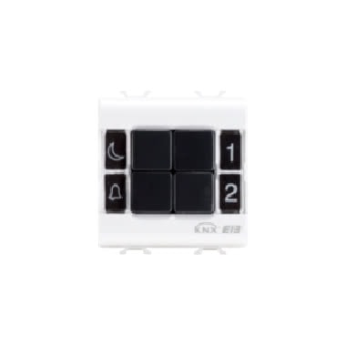 Pulsantiera - easy - 4 canali 2 moduli - bianco - chorus product photo Photo 01 3XL