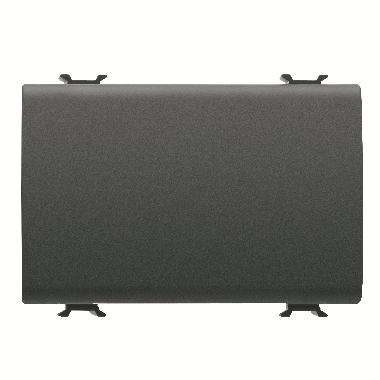 INTERRUTTORE UNIPOLARE 250V ac - 16AX - NEUTRO - 3 MODULI - NERO SATINATO - CHORUSMART product photo Photo 01 3XL