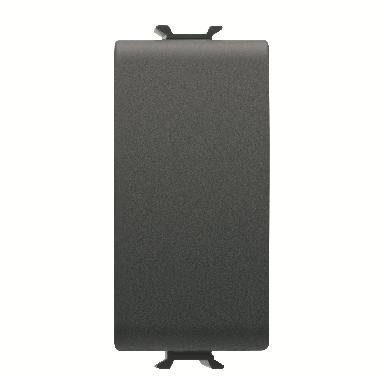 INVERTITORE UNIPOLARE 250V ac - 16AX - NEUTRO - 1 MODULO - NERO SATINATO - CHORUSMART product photo Photo 01 3XL