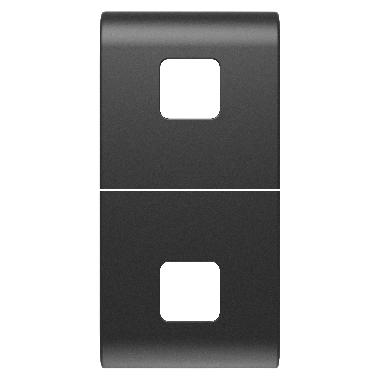 TASTO INTERCAMBIABILE PER COMANDI ASSIALI - DA COMPLETARE CON 2 LENTI - 1 MODULO - NERO SATINATO - CHORUSMART product photo Photo 01 3XL