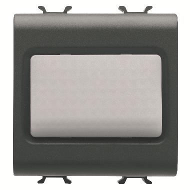 SEGNAPASSO - 12V ac/dc / 230V ac 50/60 Hz - OPALE - 2 MODULI - NERO SATINATO - CHORUSMART product photo Photo 01 3XL