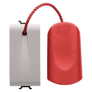 PULSANTE UNIPOLARE 250V ac - NA 16A - TIRANTE - 1 MODULO - NATURAL BEIGE SATINATO - CHORUSMART product photo Photo 01 3XL