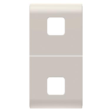 TASTO INTERCAMBIABILE PER COMANDI ASSIALI - DA COMPLETARE CON 2 LENTI - 1 MODULO - NATURAL BEIGE SATINATO - CHORUSMART product photo Photo 01 3XL