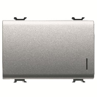 INVERTITORE UNIPOLARE 250V ac - 16AX ILLUMINABILE - CON DIFFUSORE - 3 MODULI - TITANIO - CHORUSMART product photo Photo 01 3XL