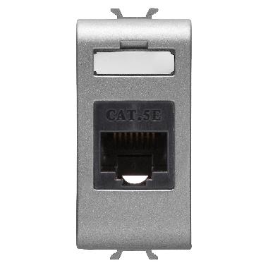 PRESA RJ45 - CATEGORIA 5e - UTP - 1 MODULO ? CHORUSMART -  TITANIO product photo Photo 01 3XL