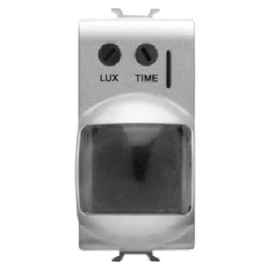RIVELATORE DI MOVIMENTO A RAGGI INFRAROSSI - 230V ac 50/60Hz - 1NA 3A(AC1) 250V ac - 1 MODULO - TITANIO - CHORUS product photo Photo 01 3XL