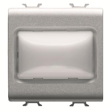 SPIA SPORGENTE - 12V ac/dc / 230V ac 50/60 Hz - OPALE - 2 MODULI - TITANIO - CHORUSMART product photo Photo 01 3XL