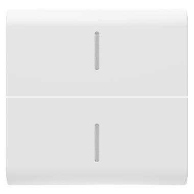 TASTO INTERCAMBIABILE PER COMANDI ASSIALI - CON 2 DIFFUSORI - 2 MODULI - BIANCO SATINATO - CHORUSMART product photo Photo 01 3XL