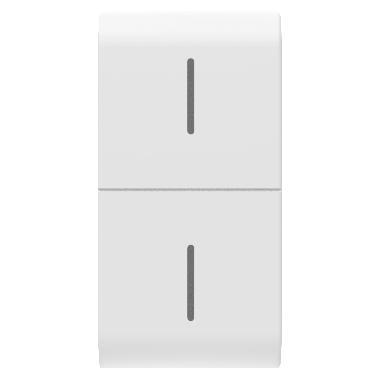 TASTO INTERCAMBIABILE PER PULSANTIERA CONNESSA ECO - 1 MODULO - BIANCO SATINATO - CHORUSMART product photo Photo 01 3XL