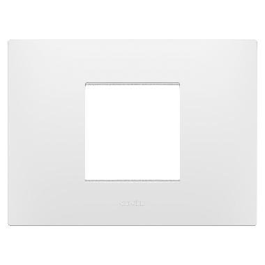 PLACCA EGO - IN TECNOPOLIMERO - 2 POSTI - BIANCO SATINATO - CHORUSMART product photo Photo 01 3XL