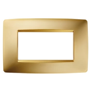 PLACCA ONE - IN TECNOPOLIMERO METALLIZZATO - 4 POSTI - ORO - CHORUS product photo Photo 01 3XL