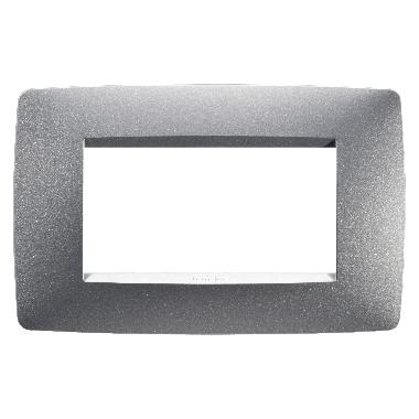 PLACCA ONE - IN TECNOPOLIMERO VERNICIATO - 4 POSTI - TITANIO - CHORUSMART product photo Photo 01 3XL