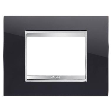 PLACCA LUX - IN TECNOPOLIMERO - 3 POSTI - NERO TONER - CHORUSMART product photo Photo 01 3XL