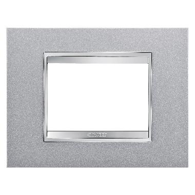PLACCA LUX - IN TECNOPOLIMERO VERNICIATO - 3 POSTI - TITANIO - CHORUSMART product photo Photo 01 3XL